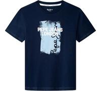Pepe Jeans Jungen Alex T-Shirt, Blau (Marineblau), 16 Jahre