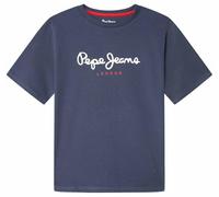 Pepe Jeans Jungen New Art T-Shirt, blau (Marineblau), 8 Jahre