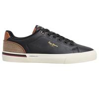 Trainingsschuh PEPE JEANS "trainers KENTON CAMPUS M", Herren, Gr. 44, schwarz, 85% Polyurethan, 15% Cow Suede, Schuhe (78365635-44) schwarz