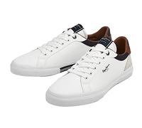 Pepe Jeans Kenton Court Trainers Weiß EU 40 Mann (Herstellerartikelnummer: PMS30839-800-40)