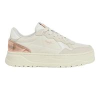 Pepe Jeans Kore Sun W Off-White Turnschuhe aus Leder