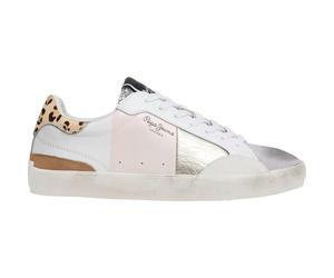 Pepe Jeans Lane Sweet Leder Sneakers weiß, rosa