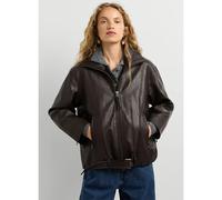 Wintermantel PEPE JEANS "winter coat LINA", Damen, Gr. XL, braun (trail braun), 100% Polyurethan, Mäntel Wintermantel (69778366-XL) trail braun