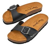 Pepe Jeans London Bio Single Champion B Herren Regular Fit Anatomische Sandalen, Blau Wasch