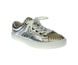 Pepe Jeans London CLINTON INTERLACED - Damen Schuhe Sneaker - PLS30246 - silber für Damen, silber, Größe 38 EU
