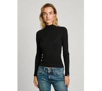 Pepe Jeans Damen Izabel Turtleneck Strickwaren, Schwarz (Black), XS