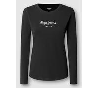 Pepe Jeans New Virginia Ls N T-shirt Schwarz XL Frau (Herstellerartikelnummer: PL505203-999-XL)