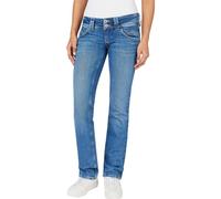 Pepe Jeans Low-Rise Slim FIT Jeans - Venus, Blue (Denim-vs3), 25W / 34L