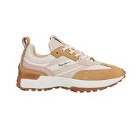 Pepe Jeans Lucky Print Beige Leder Turnschuhe