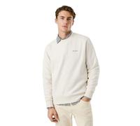 Pepe Jeans Macbeth SMALL Logo Plain Crew Sweatshirt für Herren, Beige (Ivory White), XL, Beige (Elfenbeinweiß), XL