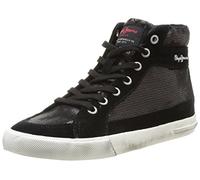 Pepe Jeans Macclain Sequins, Damen Sneaker, Schwarz (Noir (999 Black)), 39 EU