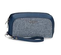 Pepe Jeans Maddie Blue Handtasche 20x11x4 cm Polyester mit Details aus Kunstleder