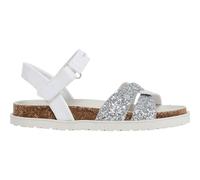 Pepe Jeans Mädchen Berlin Cross Sandale, Grau (Silber), 1,5