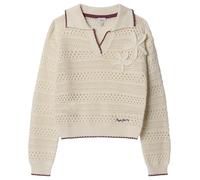 Pepe Jeans Mädchen Faith Strickwaren, Weiß (Mousse White), 14 Jahre