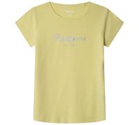 Pepe Jeans Mädchen Hana Glitter N T-Shirt, Gelb (Sorbet Zitronengelb), 16 Jahre