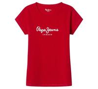Pepe Jeans Mädchen Hana Glitter N T-Shirt, Rot (Königsrot), 16 Jahre
