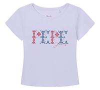 Pepe Jeans Mädchen Natalie T-Shirt, White (White), 8 Years