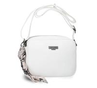 Pepe Jeans Margaret Umhängetasche mit Zwei Fächern, Weiß, 24 x 16 x 7 cm, Polyester und PU von Joumma Bags