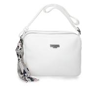Pepe Jeans Margaret Umhängetasche, Weiß, 21 x 15 x 6 cm, Polyester und PU von Joumma Bags