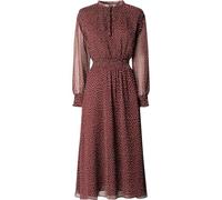 Pepe Jeans Tailliertes Freizeitkleid mit tiefem V-Ausschnitt Modell 'MARIETTE' in Rot, Größe M