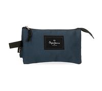 Pepe Jeans, Marineblau, 22x12x5 cms, Dreifach-Etui