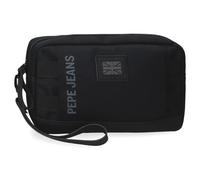 Pepe Jeans Matlock Handtasche, Schwarz, 24,5 x 15 x 6 cm, Kunstleder und Polyester von Joumma Bags