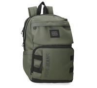 Pepe Jeans Matlock Rucksack für Laptop, 33,8 cm (13,3 Zoll), Grün, 25 x 37 x 12 cm, Kunstleder und Polyester von Joumma Bags