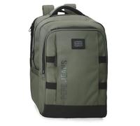 Pepe Jeans Matlock Rucksack für Laptop, 39,6 cm (15,6 Zoll), Grün, 31 x 44 x 15 cm, Kunstleder und Polyester von Joumma Bags