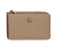 Pepe Jeans Megan Geldbörse mit Kartenfach, Braun, 17 x 10 x 2 cm, Kunstleder, braun, Talla única, Brieftasche mit Kartenhalter