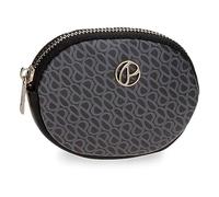 Pepe Jeans Megan Geldbörse Schwarz 11,5 x 8,5 x 1,5 cm Kunstleder, Schwarz, Talla única, geldbörse