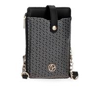 Pepe Jeans Megan Kleine Umhängetasche Schwarz 9,5 x 16,5 cm Kunstleder, Schwarz, Talla única, Kleine Umhängetasche