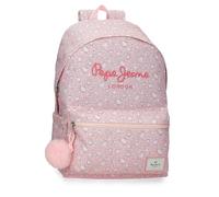 Pepe Jeans MIA Schulrucksack anpassbar an das Auto 15.6 "Zoll Hellrosa 31x44x17. 5 cm Polyester 24L von Joumma Bags