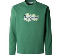 Pepe Jeans Herren Milton Crew Sweatshirt, Grün (Salbeigrün), L