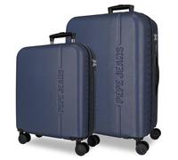 Pepe Jeans Montana Blue Gepäckset 55/68 cm Starres ABS Integrierter TSA-Verschluss 109 L 6.9 kg Ausziehbares Handgepäck