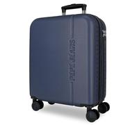 Pepe Jeans Montana Kabinenkoffer, blau, 40 x 55 x 20 cm, Harter ABS-Kunststoff, integrierter TSA-Verschluss, 37 l, 3 kg, ausziehbar, Handgepäck