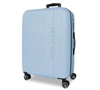 Pepe Jeans Montana Mittelblauer Koffer 48x68x27 cm, starrer ABS-Verschluss mit integriertem TSA-Verschluss 72 L 4.14 kg