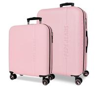 Pepe Jeans Montana Kofferset, Rosa, 55/68 cm, ABS, integrierter TSA-Verschluss, 109 l, 6,9 kg, ausziehbar, Handgepäck