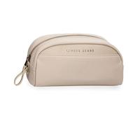 Pepe Jeans Morgan Kulturbeutel, Beige, 23,5 x 11 x 7,5 cm, Polyester und PU von Joumma Bags, Beige, Talla única, kosmetiktasche