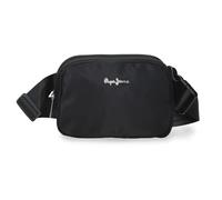 Pepe Jeans Naia Gürteltasche, Schwarz, 19 x 13 x 5,5 cm, Polyester und PU von Joumma Bags