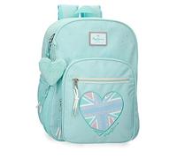 Pepe Jeans Nerea Rucksack mit zwei Fächern Blau 30x40x13 cm Polyester 15,6L
