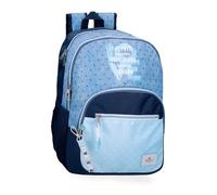 Pepe Jeans Noni Denim Rucksack mit Zwei Fächern, anpassbar an Trolley, Blau, 32 x 44 x 22 cm, Polyester von Joumma Bags, blau, Talla única, Rucksack mit Zwei Fächern, anpassbar an den Trolley