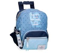Pepe Jeans Noni Denim Rucksack für Spaziergänge, Blau, 19 x 23 x 8 cm, Polyester von Joumma Bags, blau, Talla única, Wanderrucksack