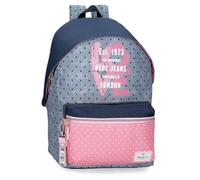 Pepe Jeans Noni Denim Schulrucksack, Mehrfarbig, 31 x 42 x 17,5 cm, Polyester, 22,79 l, bunt, Schulrucksack