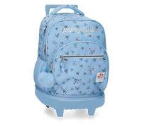 Pepe Jeans Olivia Compact 2-Rad-Rucksack, hellblau, 32 x 43 x 21 cm, Polyester 29L von Joumma Bags