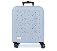 Pepe Jeans Olivia hellblauer Kabinenkoffer, 40 x 55 x 20 cm, starrer ABS-Kombinationsverschluss, integrierter 37L 2.6kg, Handgepäck mit 4 Doppelrädern, von Joumma Bags