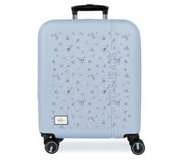 Pepe Jeans Olivia Kabinenkoffer, Hellblau, 40 x 55 x 20 cm, Harter ABS-Kunststoff, integrierter Kombinationsverschluss, 37 l, 2,6 kg, 4 Doppelrollen, ausziehbar, Handgepäck von Joumma Bags