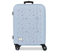 Pepe Jeans Olivia Koffer, mittelgroß, Hellblau, 48 x 68 x 27 cm, ABS, integrierter Kombinationsverschluss, 72 l, 3,48 kg, 4 Doppelrollen, Handgepäck von Joumma Bags