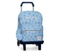 Pepe Jeans Olivia Schulrucksack mit hellblauem Auto 30x40x12 cm Polyester 14.4L von Joumma Bags