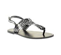 Pepe Jeans Pepe JANE WOVEN METALLIC - Damen Sandalette Zehentrenner - PLS90189 - 999-black für Damen, schwarz, Größe 36 EU