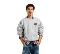 Strickpullover PEPE JEANS "Strickjacke PJL73 CREW B", Herren, Gr. XXL, grau (marl grau), 70% Baumwolle, 30% Polyester, Pullover Strickpullover (30884318-XXL) marl grau